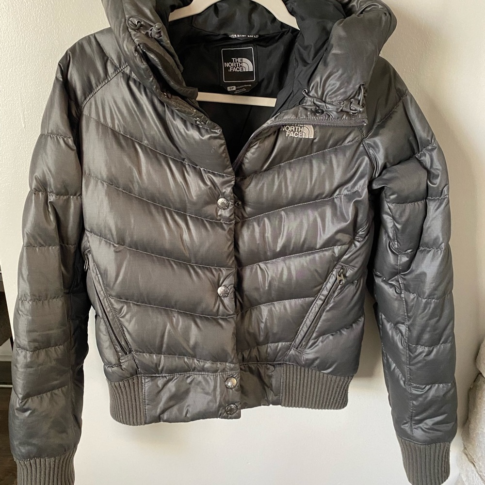 The North Face waisted puffer coat